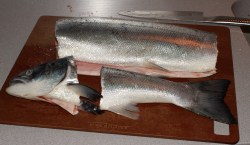 Midtdelen blir gravlaks - resten suppe